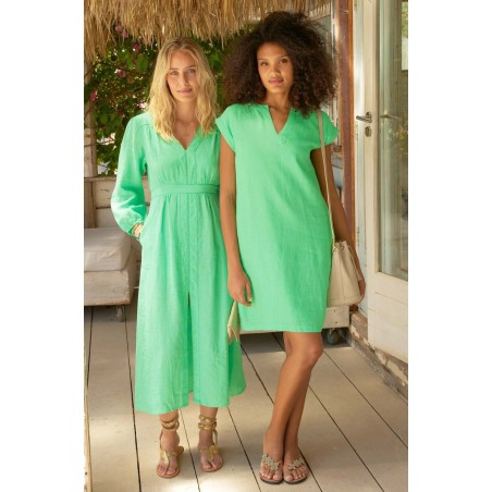 Limited Edition Jamila Linen Dress | Green Just In