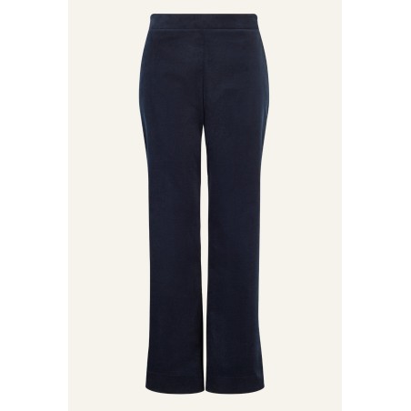 Limited Edition Juliette Cotton Stretch Velvet Trouser | Black Immediate Availability