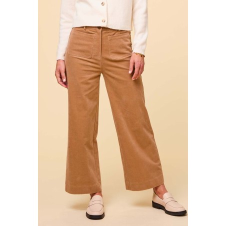 Limited Edition Kendal Cropped Stretch Corduroy Trouser | Camel On Hand Now