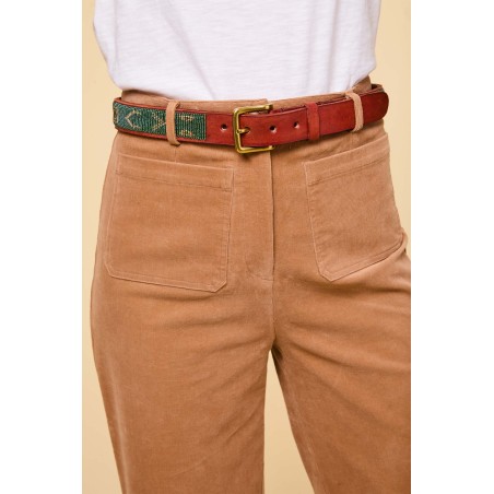 Limited Edition Kendal Cropped Stretch Corduroy Trouser | Camel On Hand Now