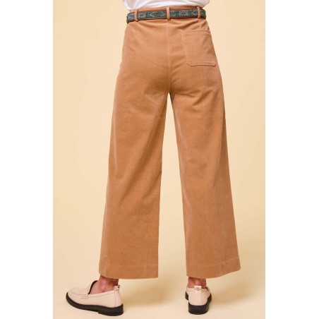 Limited Edition Kendal Cropped Stretch Corduroy Trouser | Camel On Hand Now