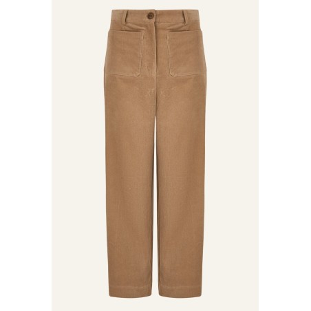 Limited Edition Kendal Cropped Stretch Corduroy Trouser | Camel On Hand Now