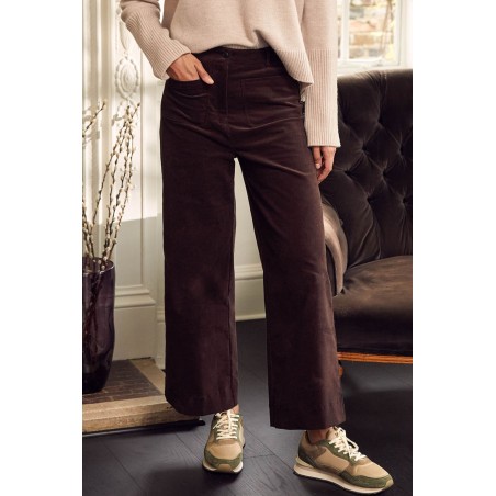 Limited Edition Kendal Cropped Stretch Corduroy Trouser | Chocolate Fresh Release