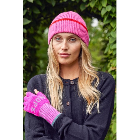 Limited Edition Kew Rib Hat | Pink/Red In Stock