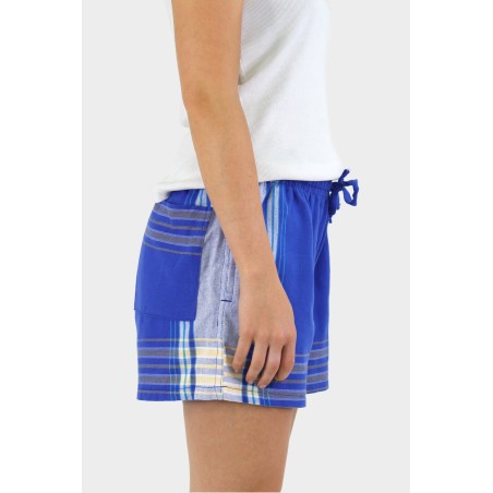 Limited Edition Kikoy Short Shorts | Cobalt Blue/Blue Fresh Release