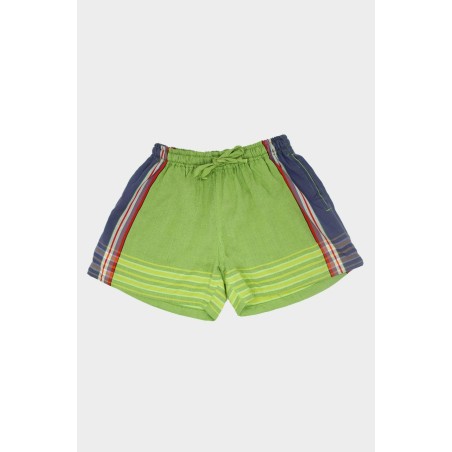 Limited Edition Kikoy Short Shorts | Green Immediate Availability