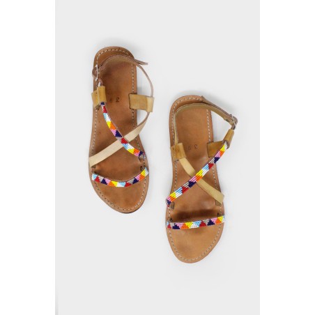 Limited Edition Lara Leather Sandals | Multi Latest Edition