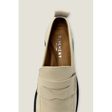 Limited Edition Leather Loafers | Cream Available for Immediate Shipping