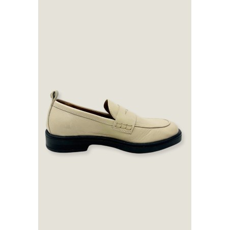 Limited Edition Leather Loafers | Cream Available for Immediate Shipping