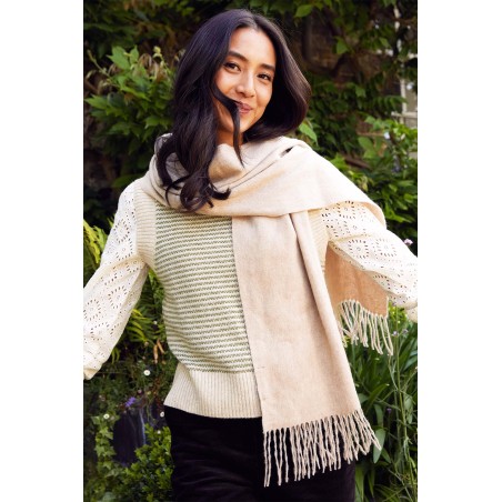 Limited Edition Wool Scarf | Cream Just In