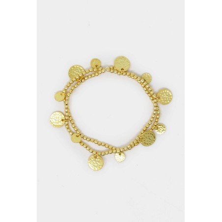 Limited Edition Gold Coin Beaded Bracelet | Gold In Stock