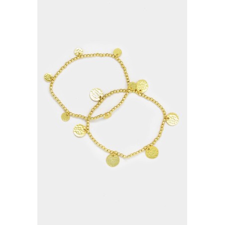 Limited Edition Gold Coin Beaded Bracelet | Gold In Stock