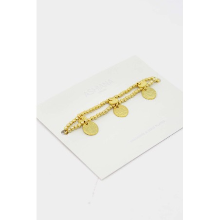 Limited Edition Gold Coin Beaded Bracelet | Gold In Stock