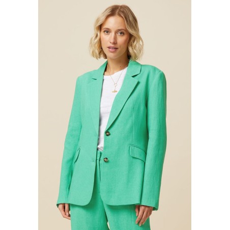 Limited Edition Linen Blend Blazer | Green