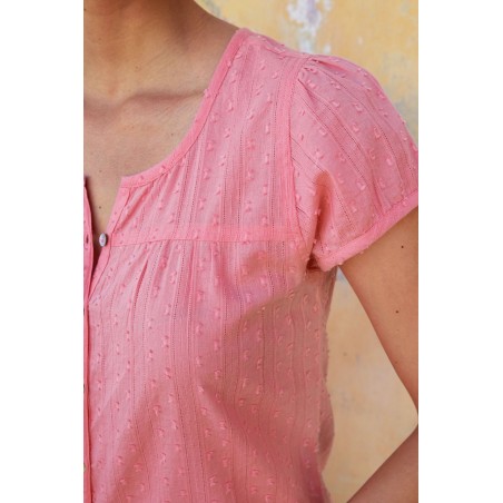 Limited Edition Lisbon Cotton Dobby Shirt | Pink Hot New Item