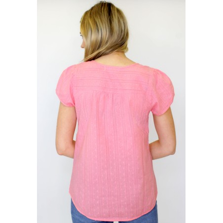 Limited Edition Lisbon Cotton Dobby Shirt | Pink Hot New Item