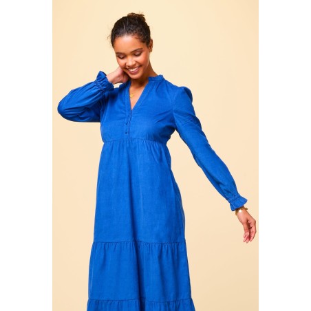 Limited Edition Liv Corduroy Dress | Cobalt New Release