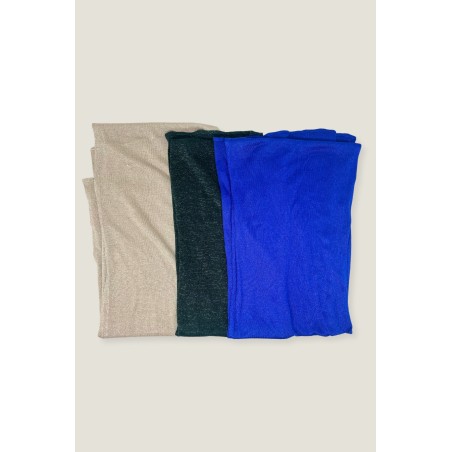 Limited Edition Lurex Scarf | Cobalt/Cobalt New Stock