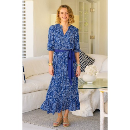 Limited Edition Maeve EcoVero™ Dress | Navy Swirl Immediate Availability