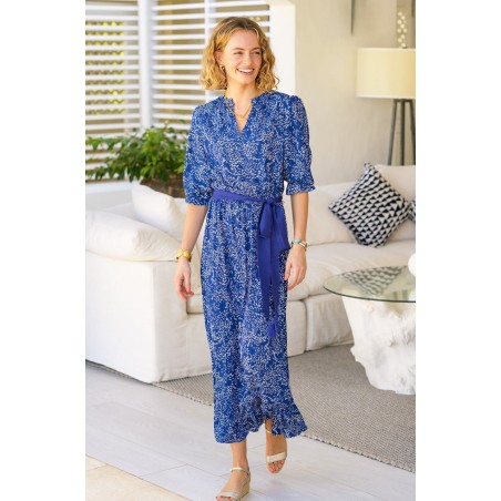 Limited Edition Maeve EcoVero™ Dress | Navy Swirl Immediate Availability