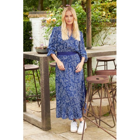 Limited Edition Maeve EcoVero™ Dress | Navy Swirl Immediate Availability