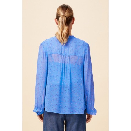 Limited Edition Malina Blouse | Blue/Pink Available for Immediate Shipping