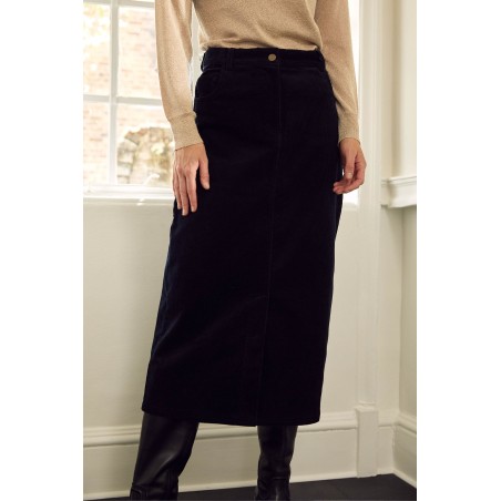 Limited Edition Mallory Stretch Corduroy Skirt | Black New Release