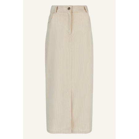 Limited Edition Mallory Stretch Corduroy Skirt | Cream Latest Edition