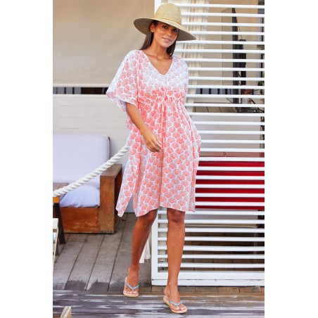 Limited Edition Manilla Kaftan | Shell Coral Fresh Release