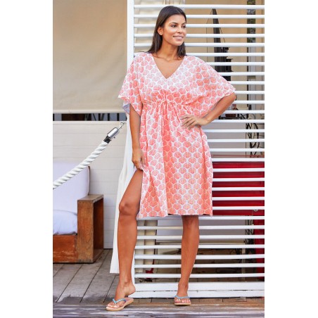 Limited Edition Manilla Kaftan | Shell Coral Fresh Release