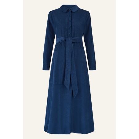 Limited Edition Marissa Corduroy Dress | Navy Immediate Availability