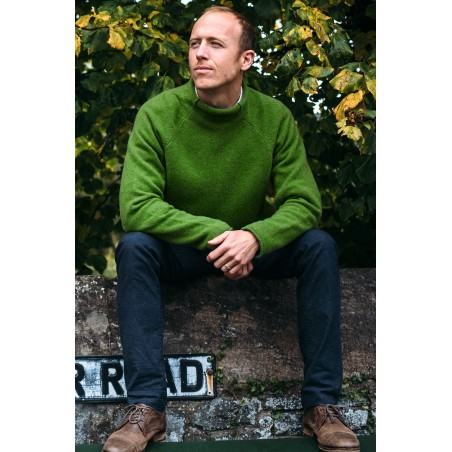 Limited Edition Men's Corry Raglan Sweater | Watercress New Stock