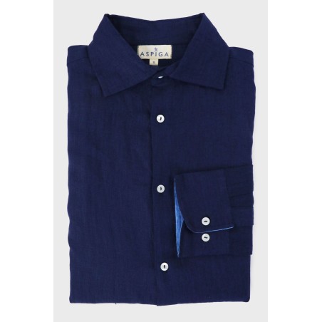 Limited Edition Men's Linen Shirt | Navy New Release