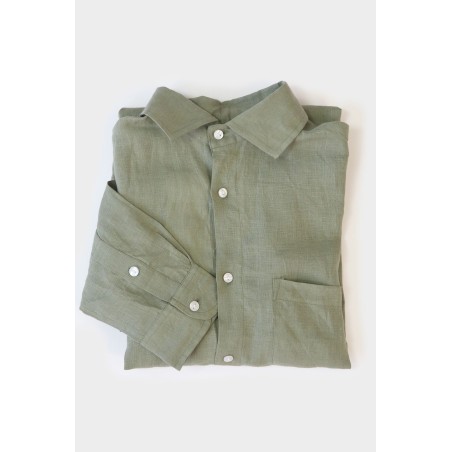 Limited Edition Men's Holiday Linen Shirt | Khaki