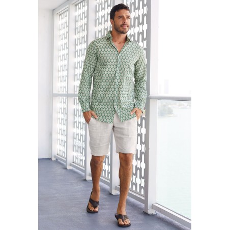 Limited Edition Men’s Premium Linen Shorts | Natural Immediate Availability