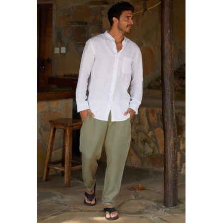 Limited Edition Men's Premium Linen Trousers | Khaki