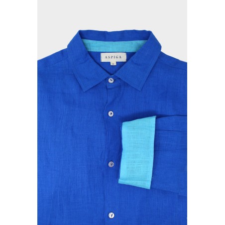 Limited Edition Men's Linen Shirt | Cobalt Blue Just Launched