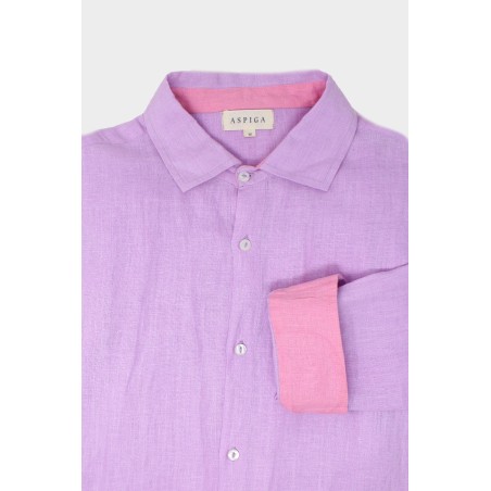 Limited Edition Men's Linen Shirt | Purple In Stock