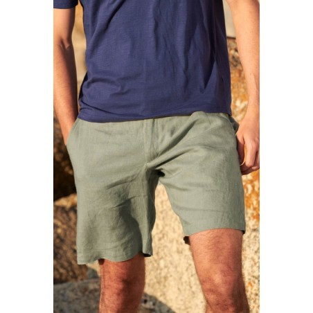 Limited Edition Men's Premium Linen Shorts | Khaki Ready for Shipment