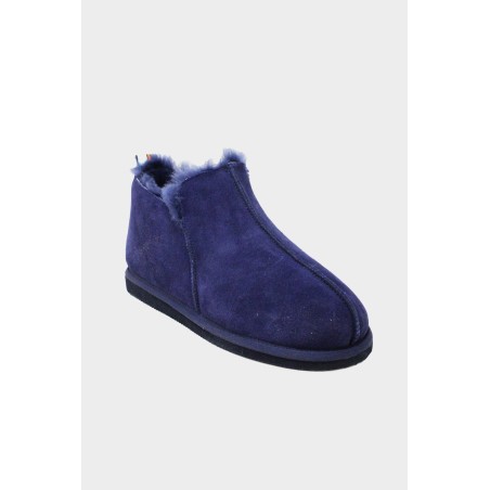 Limited Edition Men's Sheepskin Ribbon Slippers | Navy