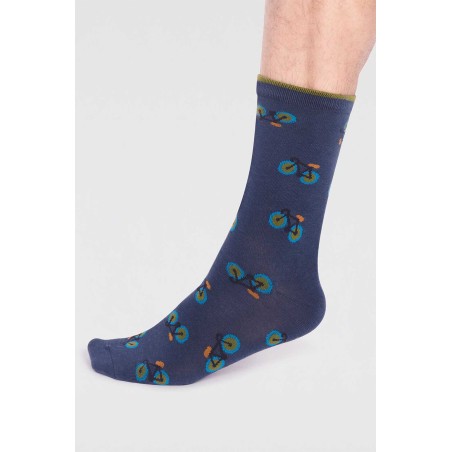 Limited Edition Men's Teri Bamboo Bike Socks | Navy Latest Edition