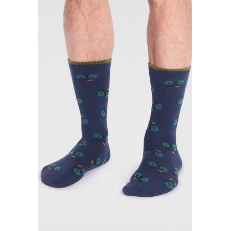 Limited Edition Men's Teri Bamboo Bike Socks | Navy Latest Edition