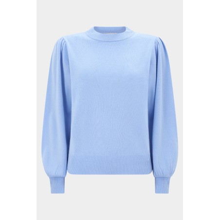 Limited Edition Merino Cashmere Blend Crew Neck Jumper | Pale Blue Fresh Release