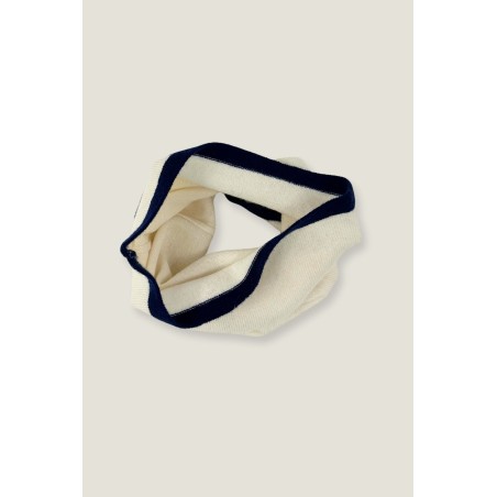 Limited Edition Merino Wool Snood | Cream/Navy New Collection