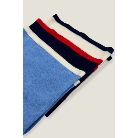 Limited Edition Merino Wool Snood | Navy/Red New Stock