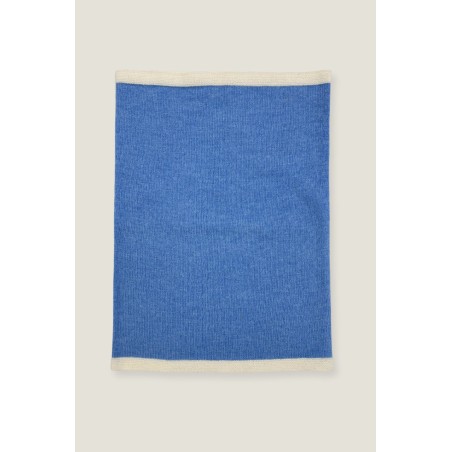 Limited Edition Merino Wool Snood | Serene Blue/Cream Just In