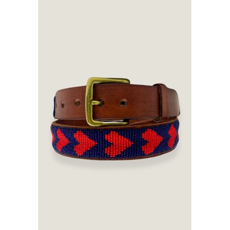 Limited Edition All Hearts Belt | Navy/Red New Release