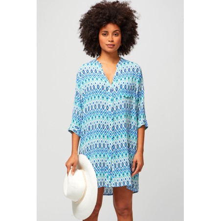 Limited Edition Mila Shirt Tunic | Aztec Turquoise