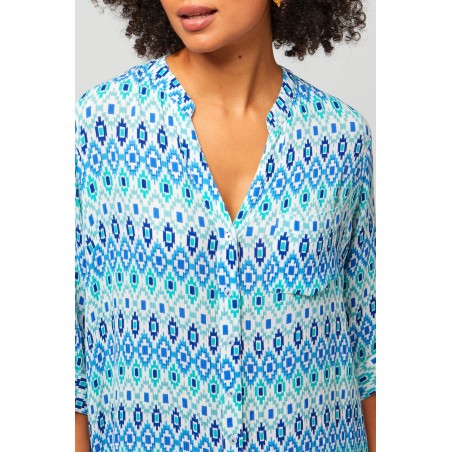 Limited Edition Mila Shirt Tunic | Aztec Turquoise