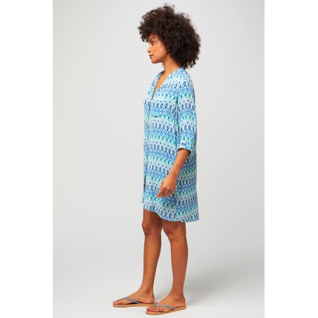 Limited Edition Mila Shirt Tunic | Aztec Turquoise